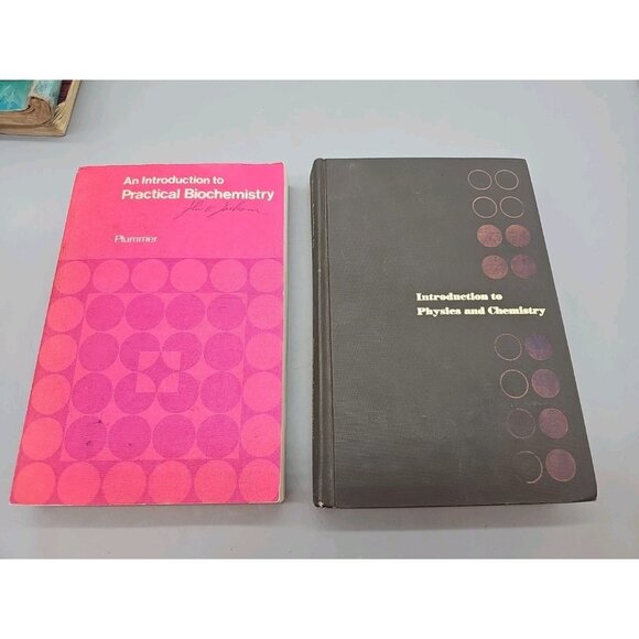 Lot Of 2 Introduction To Biochemistry & Physics & Chemistry Plummer Beiser - Picture 1 of 12